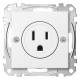 Merten MEG2151-0419 USA socket 15A polar white system M