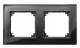 Merten 489203 M-PLAN-Echtglasrahmen 2f Onyxschwarz