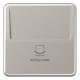 Jung CD590CARDPT-L hotel card switch without button insert, platinum