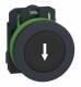 Schneider Electric XB5FA3351 Schneider Drucktaster, kompl, Flush, Kunststoff,schwarz,30mm,1S,IP69K