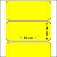 OEM-Factory Labels - Transfer 30 x 15mm, perm, K25, YELLOW.