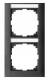 Merten MEG4022-3614 M-Pure-Rahmen 2f mit Beschriftungsträger senk anth M-Pure