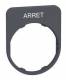 Schneider Electric ZBYFP2104C0 Schneider sign holder 40x50mm, with inscription ARRET