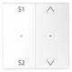 Merten MEG5227-6035 Wippen Taster-Modul 2fach (Szene1/2 Auf/Ab) Lotosweiß