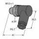 TURCK 6904612 BS8251-0 M12 x 1 round connector, attachable connector angled