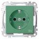 Merten MEG2300-0304 Socket outlet BRS, f.Sonder StK SV green System M