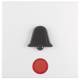 Berker 16511959 rocker with red lens and tactile symbol bell S.1/B.1