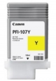 Canon PFI-107Y Ink Cartridge - Yellow - Inkjet