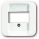 Busch Jaeger 2CKA001724A0913 Busch-Jaeger Cover plate for TAE, alpine white 2539-214 Reflex SI