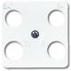 Busch Jaeger 2CKA001753A8642 BJ 1743-04-214 Abdeckung für 4-fachAntennensteckdosen (Hirschmann) alpinws