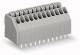 WAGO 250-306 terminal strip 6-pin. gray soldering pins