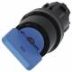 Siemens 3SU10004GF010AA0 Schlüsselschalter ohne mit R 22mm rund blau Abzug:O