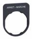Schneider Electric ZBYFP2166 Schneider sign holder 40x50mm, with inscription ARRET-MARCHE