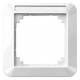 Merten 387119 1-M-Rahmen 1fach mit Beschriftungsträger polarweiß glänzend
