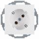 Berker 47278989 Steckdose SCHUKO 45° S.1/B.3/B.7 Glas polarweiss glänzend