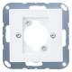 JUNG A568BFWW cover f.XLR socket, AS series alpine white