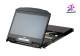 Aten KVM/TFT 4-fach,48,3 cm ( 19 Zoll ) 1HE,incl.TFT 47 cm ( 18,5 Zoll ), schwarz, Deutsch, (USB/HDMI), mit ultrakurzer Tiefe,