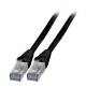 Patchkabel RJ45, CAT6A 500Mhz, 20m, schwarz S-STP(S/FTP) außen, hochflexibel, TPE, AWG26/7,