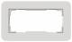 GIRA 1002421 Abdeckrahmen 2f ohne mit E3 Hellgrau/Anthrazit