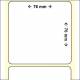 OEM-Factory Labels - Thermo 76 x 76mm, strong adhesive, K40
