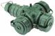 Bals earthed three-way clutch TN, 7400 blue 3p 16A 230VAC IP67