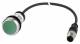 Moeller 181610 EATON C22-DR-G-K10-P3 push button flat latching green 1S cable 0.5m+M12A 