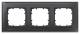 Siemens 5TG1203-2 DELTA miro Glas Rahmen Echtmaterial Glas schwarz 232x90mm
