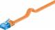 Goobay 96321 CAT 6a Flach-Patchkabel, U/UTP, Orange - Kupfermaterial