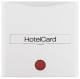Berker 16401909 Hotelcard-Schaltaufsatz mit Aufdruck und roter Linse S.1/B.1/B.3/B.7