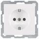 Berker 47236089 Steckdose SCHUKO Q.1 polarweiss samt