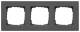 GIRA 0213235 Abdeckrahmen 3f flach Gira E2 Anthrazit