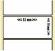 OEM-Factory Labels - PET 23.81 x 19.05mm, perm., K25, WHITE