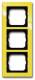 Busch Jaeger 2CKA001754A4336 BJ 1723-285 Cover frame 3f Busch-axcent yellow