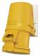 Mennekes 1345 32A3P 4H110V wall socket, TwinCONTACT IP44