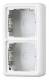 Jung CD582AWW Surface mounting box with 2-fold frame, CD 582 A WW alpine white