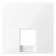 Merten MEG4211-0325 central plate for telephone RJ11/RJ12 active white glossy. SM