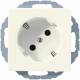 Jung A520-45N SCHUKO Steckdose 45° ohne Kralle Serie AS weiß