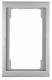 Berker 13097004 large cutout frame , stainless steel K.5