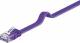 Goobay 96417 CAT 6 Flach-Patchkabel, U/UTP, Violett - Kupfermaterial