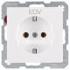 Berker 47436009 Steckdose SCHUKO mit Aufdruck Q.1 polarweiss samt