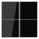 Jung LS404TSASW Tastensatz 4fach kpl LS/FD-design schwarz