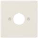 Jung LS964 Abdeckung mit Tragring für Befehlsgeräte 22,5mm weiß