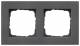 GIRA 0212235 Abdeckrahmen 2f flach Gira E2 Anthrazit