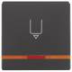 Berker 16406086 Hotelcard-Schaltaufsatz mit Aufdr.+Linse orange Q.1/Q.3 anthrazit