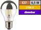 Muellerlicht ETT-1451901 LED Filament Kopfspiegel Glühlampe, E27, 6,5W, 650lm, 2700K, warmweiß, dimmbar