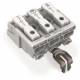 WAGO 294-5223 power connection terminal with PE latching contact N-PE-L 3p white