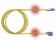 ZVK EasyLan LSD02100100 LWL LED Patchkab Duplex LCD/SCD E09/125 OS2 gelb 10m