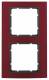 Berker 10123012 Rahmen 2fach B.3 Alu rot/anthrazit