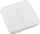 ELDAT RTS33-ACC-01-02P 2 Tasten Ein/Aus weiß für Wandtaster RTS33