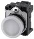 Siemens 3SU11026AA603AA0 3SU1102-6AA60-3AA0 indicator, 22mm round white lens smooth AC / DC 24V
